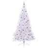 vidaXL Albero di Natale artificiale Bianco 240 cm PVC e Acciaio