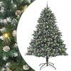 vidaXL Albero di Natale artificiale Verde 160 x 160 x 240 cm