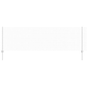 vidaXL Recinzione con Posto Argento