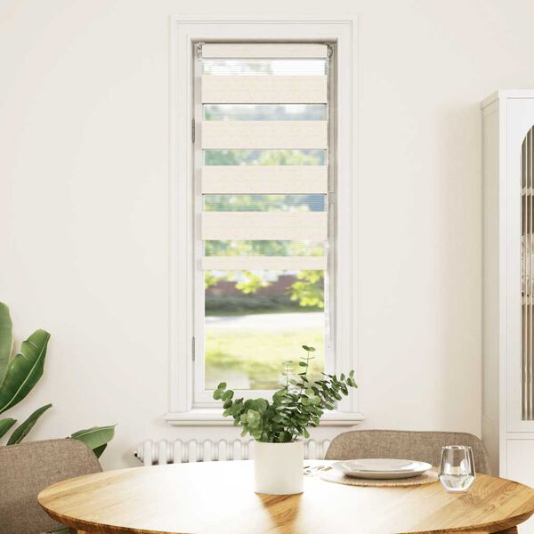 vidaXL Tenda a Rullo Zebra Larghezza Tessuto 45,9 cm Poliestere