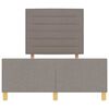 vidaXL Struttura del letto con testiera Talpa 120 x 200 cm Tessuto