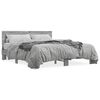 vidaXL Giroletto Grigio Sonoma 150x200 cm in Legno Multistrato Metallo