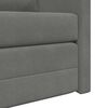 vidaXL Divano Letto da Terra 2 in 1 Grigio Scuro 122x204x55 cm Velluto