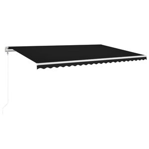 vidaXL Tenda da Sole Retrattile Automatica 500x350 cm Antracite