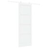 vidaXL Porta scorrevole ORKDAL Bianco 83 x 232 cm Pino massello