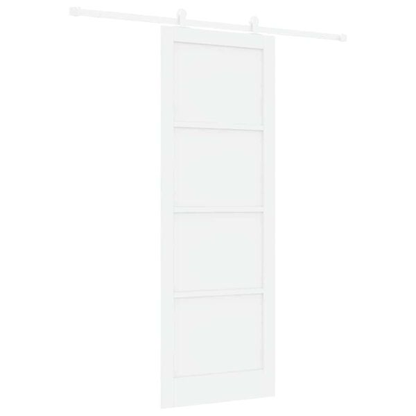 vidaXL Porta scorrevole ORKDAL Bianco 83 x 232 cm Pino massello
