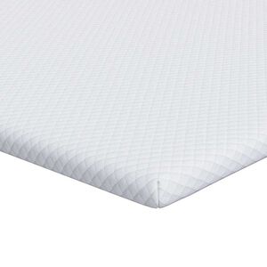 vidaXL Topper per materasso Bianco 90 x 190 cm Tessuto Jacquard