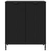 vidaXL Credenza Nero 69,5 x 33 x 82 cm Legno multistrato