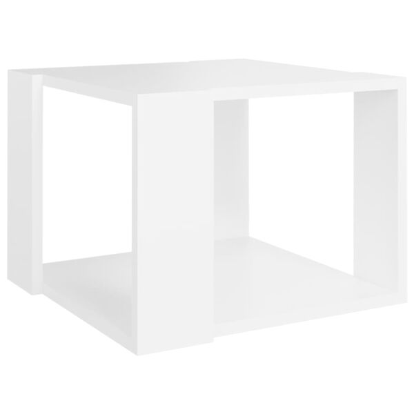 vidaXL Tavolino da Salotto Bianco 40x40x30 cm in Legno Multistrato