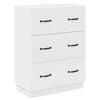 vidaXL Mobile con Cassetti Bianco 66 x 34,5 x 87 cm