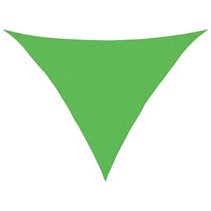 vidaXL Vela Parasole 160 g/m&sup2; Verde Chiaro 2,5x2,5x3,5 m in HDPE