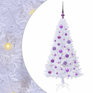 vidaXL Albero di Natale artificiale Bianco 120 cm PVC e Acciaio