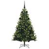 vidaXL Albero di Natale Artificiale Pieghevole 150 LED Verde 150 cm