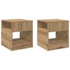 vidaXL Tavolino 2 pcs Rovere artigianale 40,5 x 40 x 45 cm