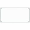 vidaXL Paraschizzi per Cucina Trasparente 100x50 cm in Vetro Temperato
