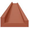 vidaXL Scaffale da parete 2 pcs Rosso 115 x 9 x 3 cm Legno multistrato