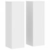 vidaXL Supporti per Piante 2 pz Bianchi 25x25x80 cm Legno Multistrato