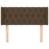 vidaXL Testiera ad Orecchio Marrone Scuro 93x16x78/88 cm in Tessuto