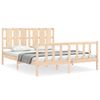 vidaXL Giroletto con Testiera King Size in Legno Massello