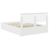 vidaXL Struttura del letto Bianco 160 x 200 cm Legno multistrato