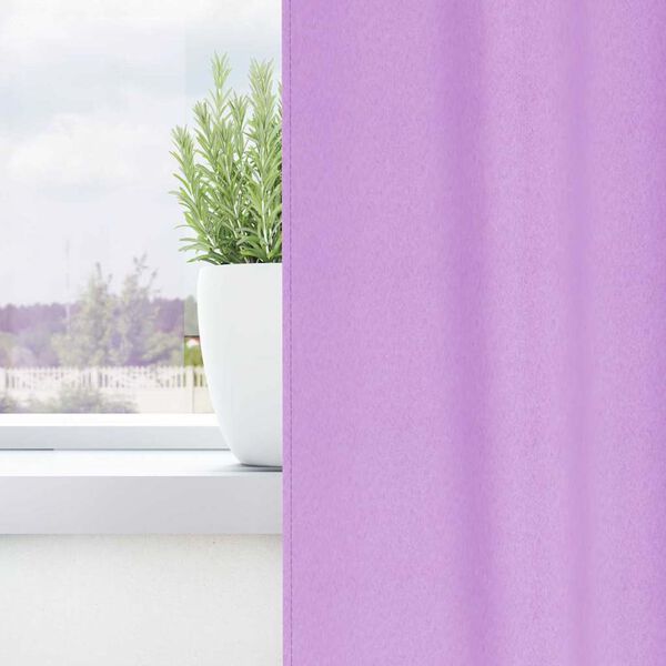 vidaXL Tende Blackout con Anelli 2 pcs Viola 140 x 140 cm Poliestere