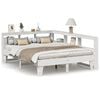 vidaXL Letto Libreria senza Materasso Bianco 160x200 cm Legno di Pino