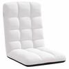 vidaXL Sedia da Terra Pieghevole Bianco 71x51x62 cm in Tessuto