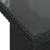 vidaXL Set Divani da Giardino con Cuscini 8 pz Nero in Polyrattan