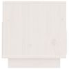 vidaXL Mobile Porta TV Bianco 60x35x37 cm in Legno Massello di Pino