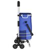 vidaXL Carrello della spesa Blu 47 x 39 x 100,5 cm Tessuto Oxford