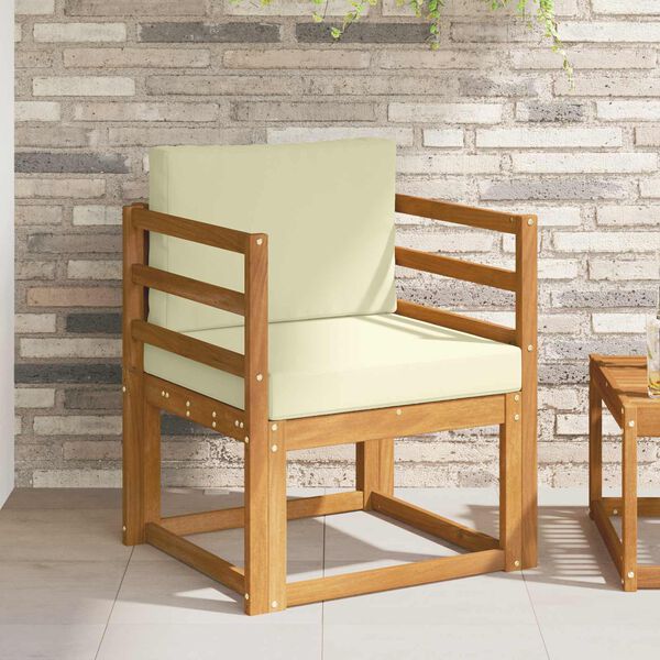 vidaXL Set di divani da esterno Legno di Acacia Massello e Poliestere