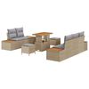 vidaXL Set Divano da Giardino 8 pz 7-Numero di posti