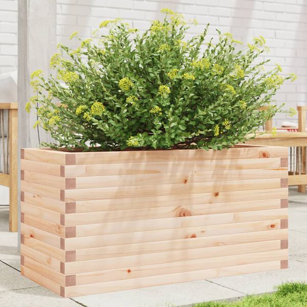 vidaXL Fioriera da Giardino 90x40x45,5 cm in Legno Massello di Pino