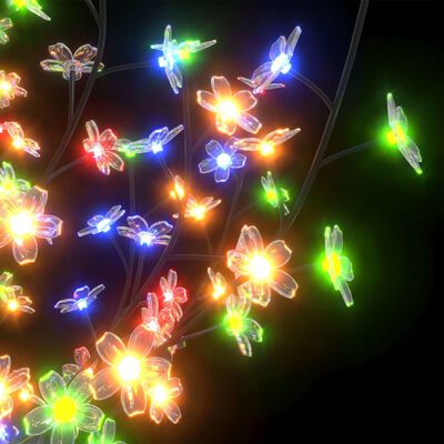 vidaXL Albero di Natale 600 LED Luci Colorate Ciliegio in Fiore 300 cm