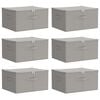 vidaXL Scatola di Stoccaggio 6 pz Tessuto non tessuto 43 x 34 x 23 cm