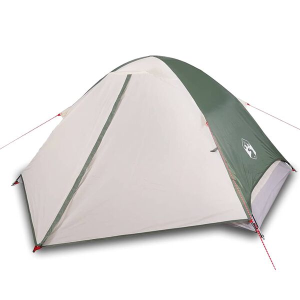 vidaXL Tenda da Campeggio a Cupola per 4 Persone Verde Impermeabile