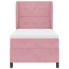 vidaXL Letto a molle con materasso Rosa 200 x 80 cm Poliestere