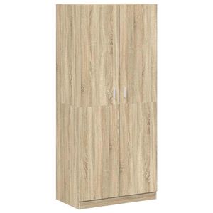 vidaXL Armadio Rovere Sonoma 90x52x200 cm in Legno Multistrato