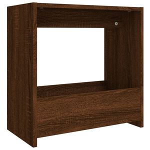 vidaXL Tavolino Rovere Marrone 50x26x50 cm in Legno Multistrato