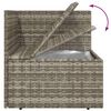vidaXL Set Divani da Giardino 10 pz con Cuscini in Polyrattan Grigio