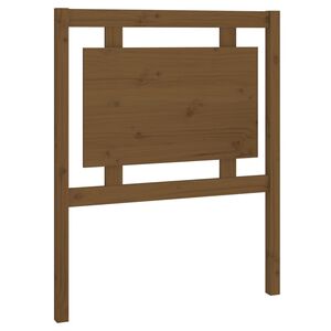vidaXL Testiera per Letto ambra 80,5x4x100cm in Legno Massello di Pino