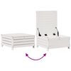 vidaXL Set Salotto Giardino 8pz con Cuscini Bianco Legno Massello Pino
