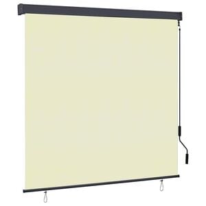 vidaXL Tenda a rullo Crema 180 x 250 cm Tessuto e Alluminio