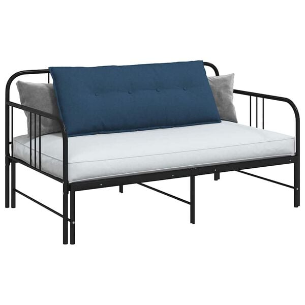 vidaXL Cuscino per Schiena Blu 120 x 19 x 50 cm Tessuto