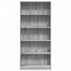 vidaXL Libreria Grigio Sonoma 80x24x176 cm in Legno Multistrato