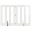 vidaXL Recinto pieghevole per animali 2 pcs Bianco Lucido