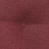 vidaXL Cuscino per Schiena Rosso Vino 60 x 24 x 50 cm Tessuto