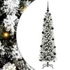 vidaXL Albero di Natale artificiale con 150 LED Bianco 150 cm