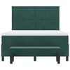 vidaXL Letto a molle con materasso Verde Scuro 140 x 200 cm Velluto
