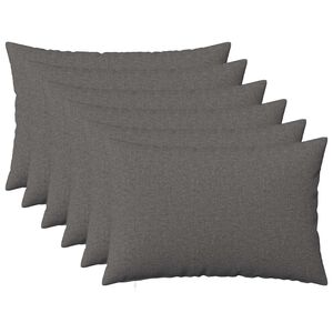 vidaXL Cuscino con cuscino HEERLEN 6 pz Grigio Chiaro Tessuto